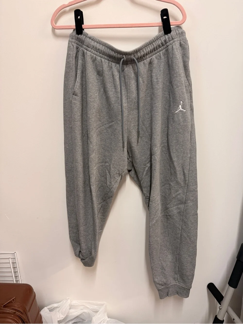 Jordan Gray Fleece Jogger Sweatpants